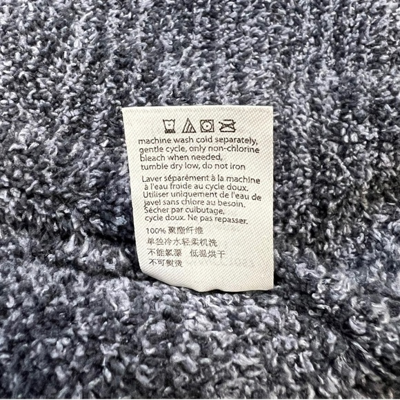 Barefoot Dreams CozyChic Cali Cardi Cardigan Heather Blue Size S - Picture 7 of 8